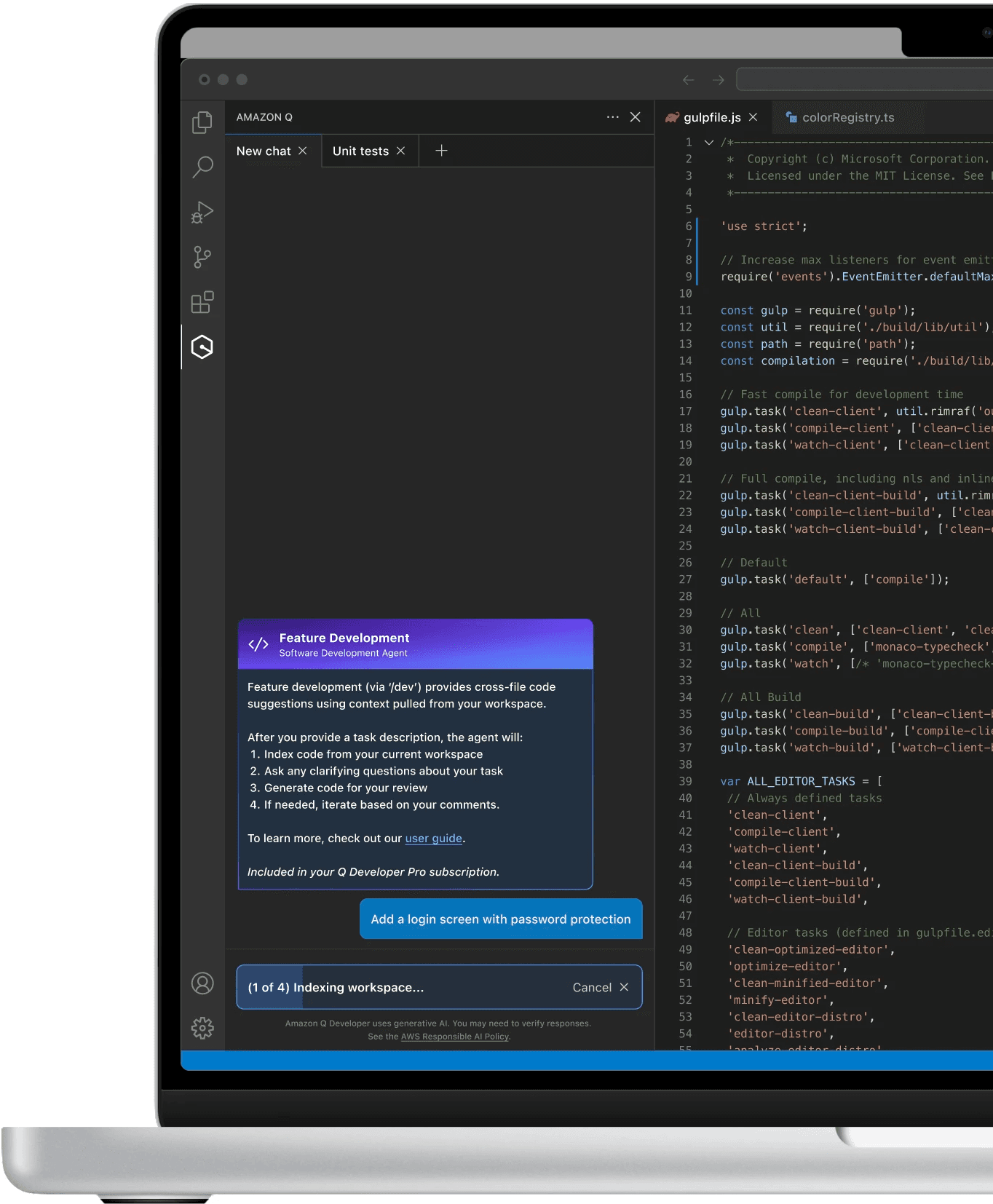 Agent provides high-level progress updates for transparency