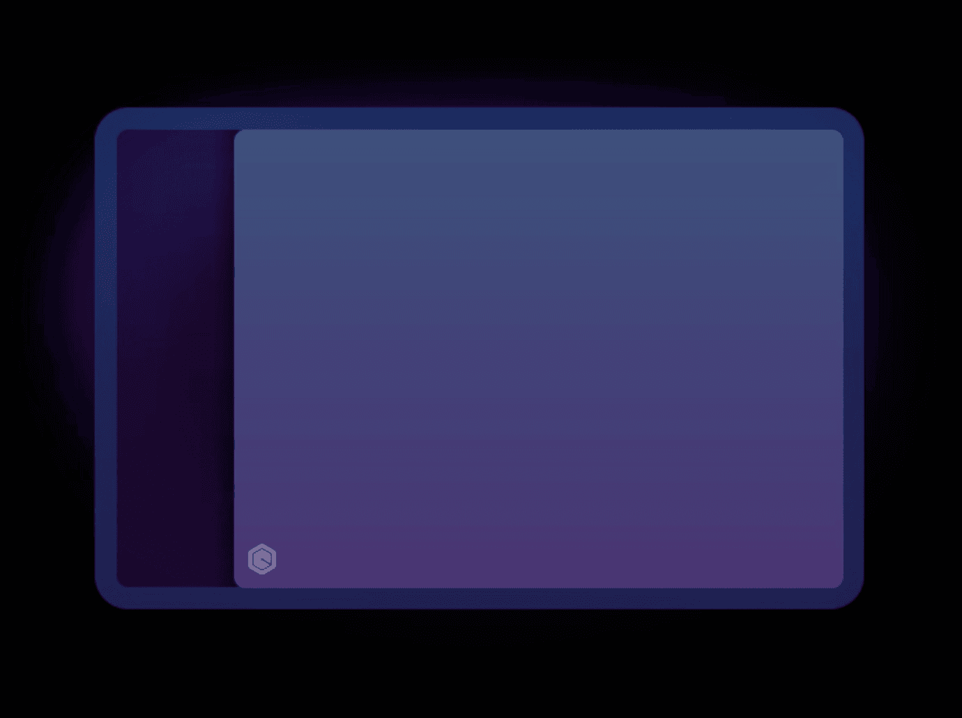 Early wireframe showing an inline suggestion as ghost text